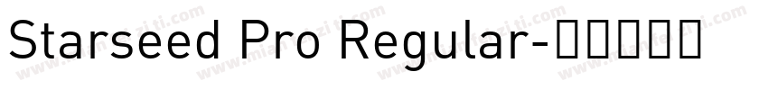 Starseed Pro Regular字体转换